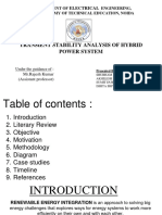 Transient Stability Analysis of Hybrid Power System: Electrical