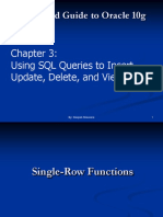 Enhanced Guide To Oracle 10g: Using SQL Queries To Insert, Update, Delete, and View Data