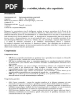 GUIA DOCENTE Inteligencias Múltiples, Creatividad, Talento y Altas Capacidades