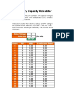 Battery Capacity Calculator