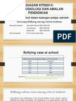 Tugasan Kps6014: Teori Sosiologi Dan Amalan Pendidikan: Peningkatan Buli Dalam Kalangan Pelajar Sekolah