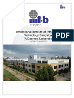 International Institute of Information Technology Bangalore (A Deemed University)