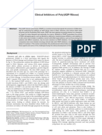 Current Development of Clinical Inhibitors of Poly (ADP-Ribose) Polymerase in Oncology