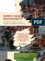 Supply Chain Management - Darden's Restaurant