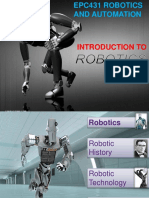 EPC431 2019 Present 1 - Introduction To Robotics