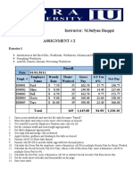 Assignment # 2 Formula Explanation