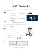 IV BIM - 3er. Año - ALG - Guía 5 - Progresión Geométrica