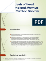 Analysis of Heart Sound and Murmurs For Cardiac Disorder