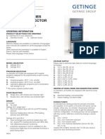 Getinge 46-Series Washer Disinfector: Configuration Sheet