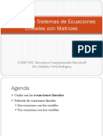 Solución de Sistemas de Ecuaciones Lineales Con Matrices