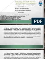 3.3 Producto Nominal y Real, e Ingreso Personal Disponible