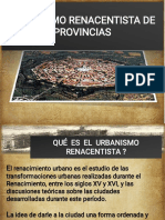 Urbanismo Renacentista de Provincias