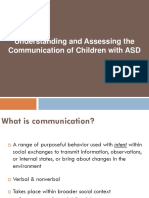 Understanding and Assessing The Communication of Children With ASD