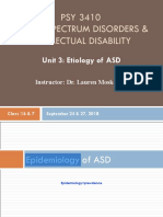 PSY 3410 Autism Spectrum Disorders & Intellectual Disability