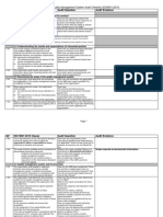 Internal Quality Management System Audit Checklist (ISO9001:2015)