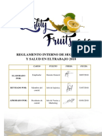 Reglamento Interno de SST OFICIAL