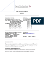 Small Business Development MGT 255: Wendlingm1@cnc - Bc.ca