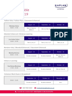 Course Timetable November 2019: Tuition Only / Tuition Plus / Classroom Enhanced