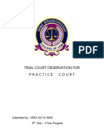 Practice Court RTC and MTCC Court Observation