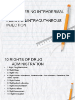 Administering Intradermal