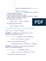 PPM Calculation