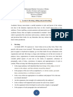 Lecture 6. Revising Editing and Proofreading PDF