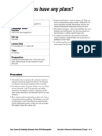 Four Corners Level 2 Unit 11 Do You Have Any Plans Worksheet 2