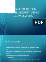 A Case Study On-3 Level Security Using 3D Password