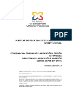 Manual Gestión de Planificación - Miduvi