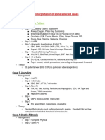 Notes For Clincal Cases