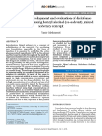 Formulation Development and Evaluation of Diclofenac Sodium Injection Using Benzyl Alcohol (Co-Solvent), Mixed Solvency Concept