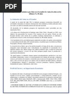 Importancia Económica Que Tiene en El Ecuador La Venta de Atún en Los Últimos 5 A 10 Años