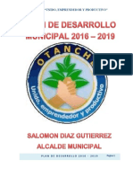 Plan de Desarrollo Otanche 2016 2019 Definitivo