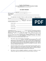 Quarry Permit: Provincial/City Mining Regulatory Board (P/CMRB)