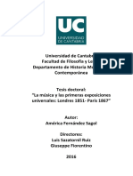 La Música y Las Primeras Exposiciones Universales: Londres 1851 - Paris 1867