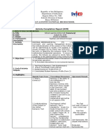 Activity Completion Report (ACR) : Old San Agustin National High School