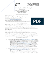 CIMT 301 & CIMT 302 Syllabus Fall 2019