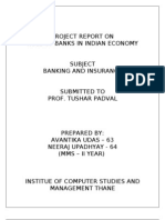 Project Report On Role of Banks in Indian Economy