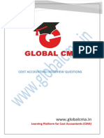 WWW - Globalcma.in: Cost Accounting Interview Questions