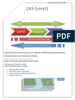 Chapter 4 (AS-Level) : Solid Liquid Gas