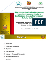 Macroinvertebrados Aquaticos Como Bioindicadores de Avaliacao de Qualidade de Agua Do Rio Umbeluzi (IIA-FNI)