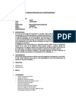 Plan de Trabajo Psicologia de La Excepcionalidad