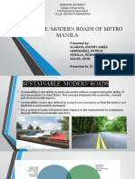 Sustainable Roads in Metro Manila