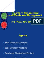 Inventory Management and Warehouse Management