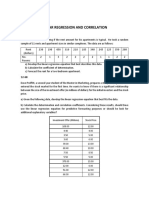 Linear Regression and Correlation