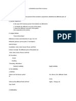 A Detailed Lesson Plan in Science Parts of The Flower