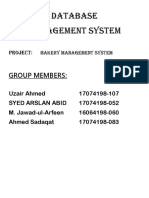 Bakery Management System Project (Final)