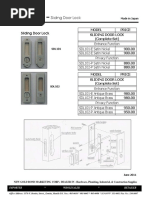 NIPPON Sliding Door Lock2 SDL101, 102