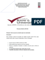 UFOP Prova Processo Seletivo 2015 02