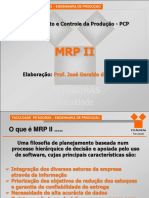 Planejamento Industrial - MRP II